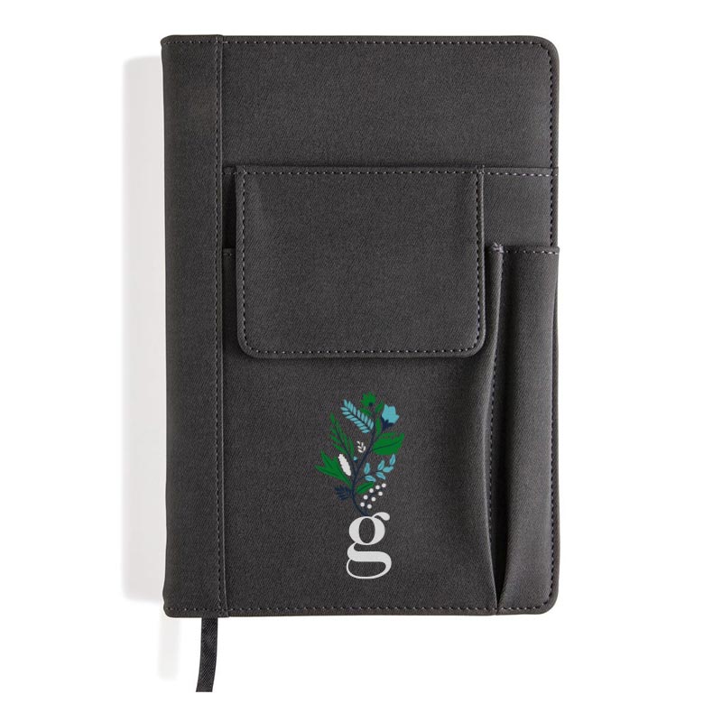 Carnet de notes avec pochette pour téléphone Karmin_02