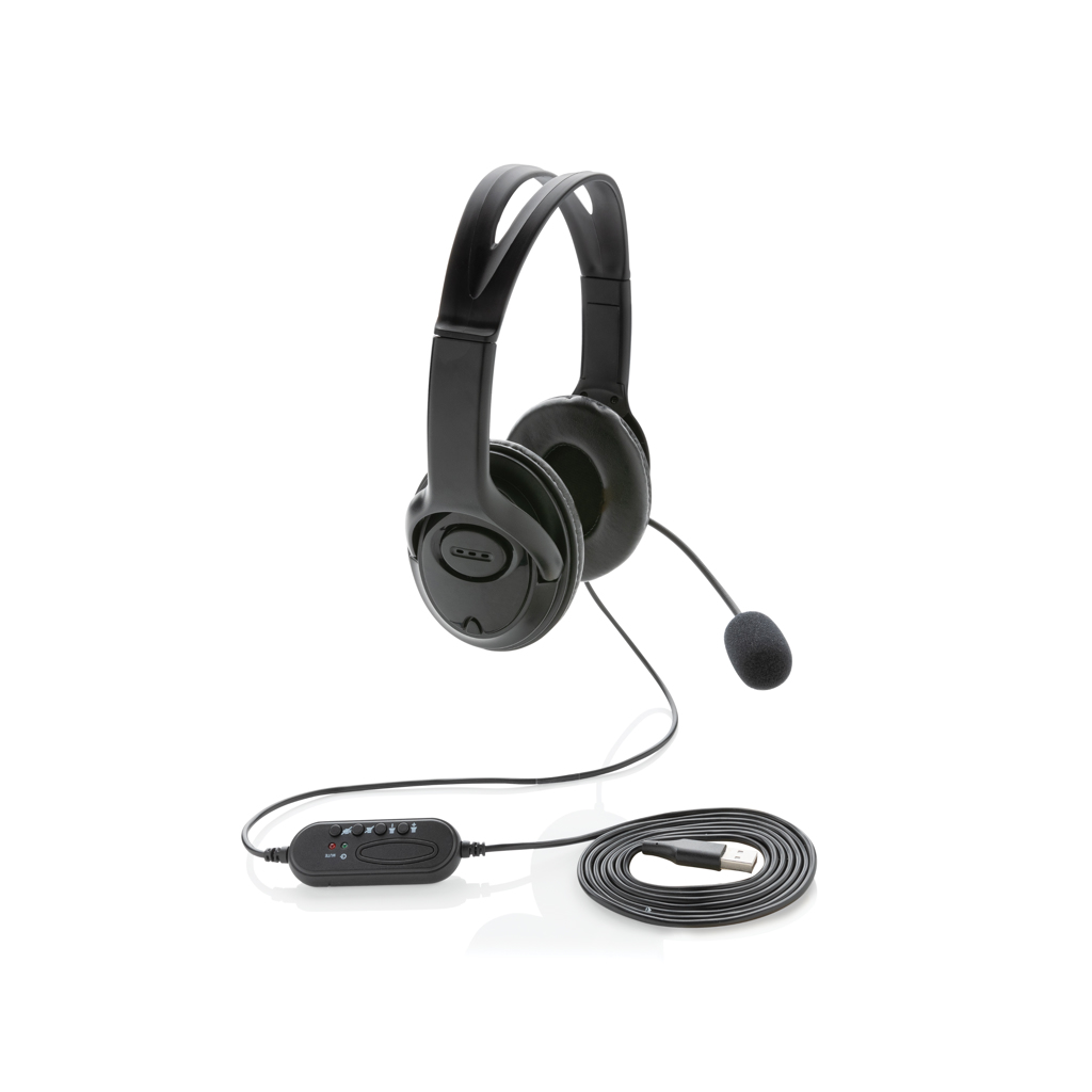 Casque audio avec micro Lib_Noir