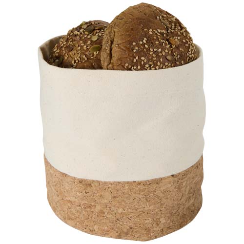 Corbeille à pain Personnalisée en coton et liège Toma_01