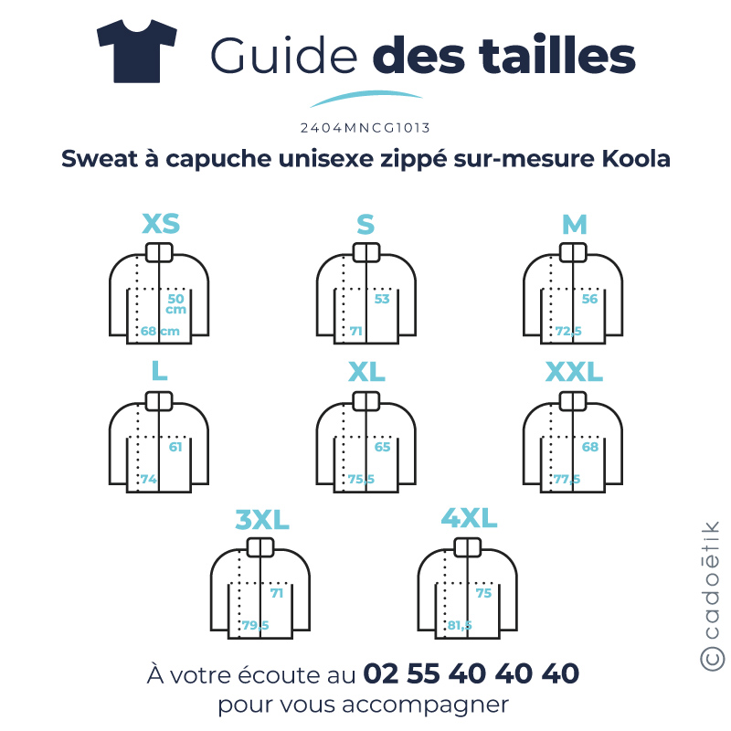 Sweat à capuche unisexe zippé sur-mesure Koola_4