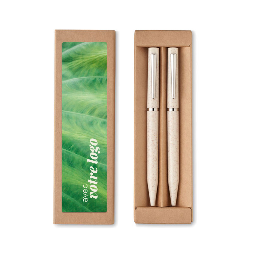 Parure de stylos en paille de blé Peat_03