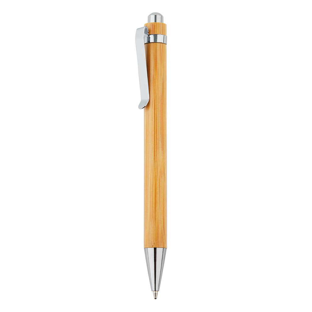 Stylo bille en bambou et inox Bamboo_Marron
