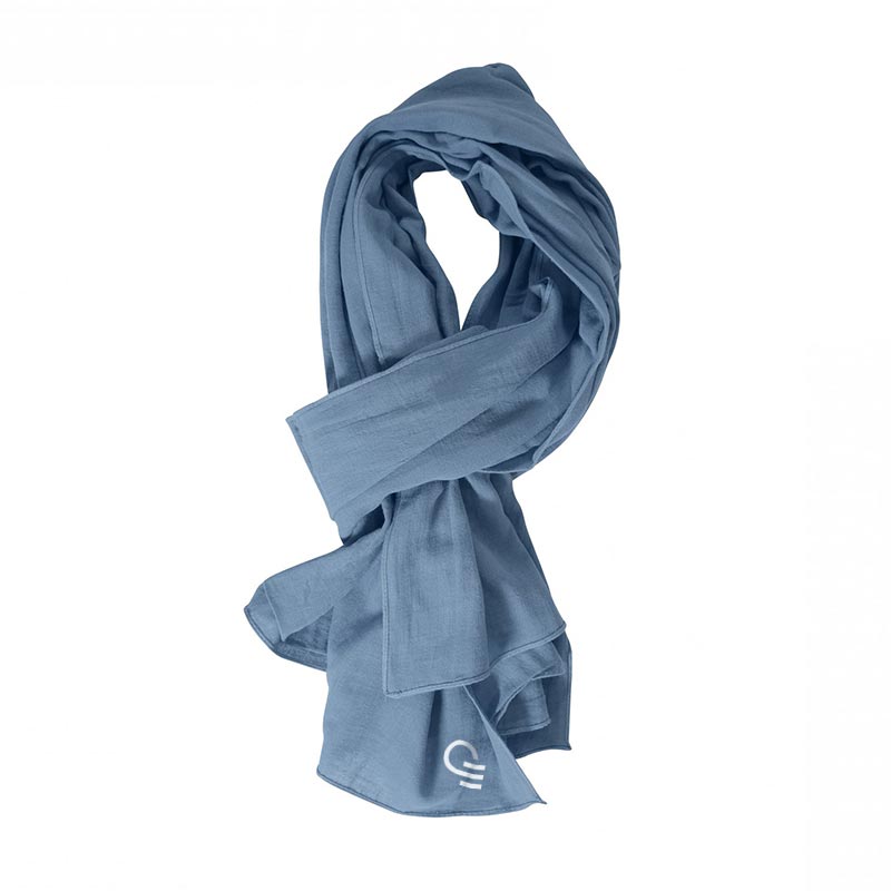 Textile publicitaire - Foulard chèche en coton bio Biogoze 110 g_1