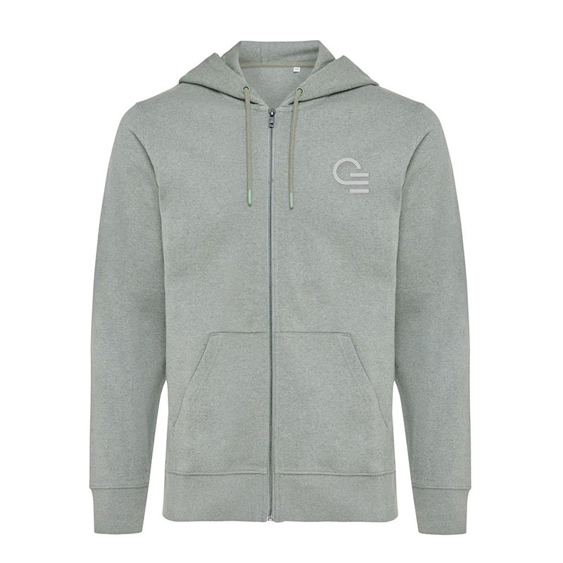 Sweat zippé à capuche unisexe en coton recyclé Iqoniq Abisko 340 g_1