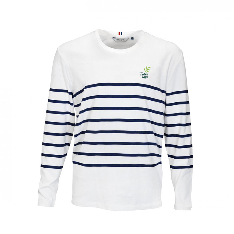 T-shirt marinière en coton bio Malo 230 g_03