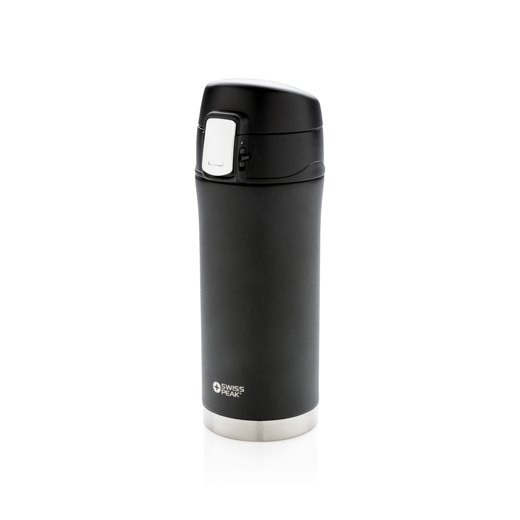 Gourde isotherme en inox Swiss Peak Elite 300 mL_Noir