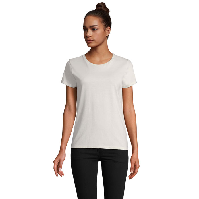 T-shirt femme en coton bio certifié Pioneer 175 g_Ecru