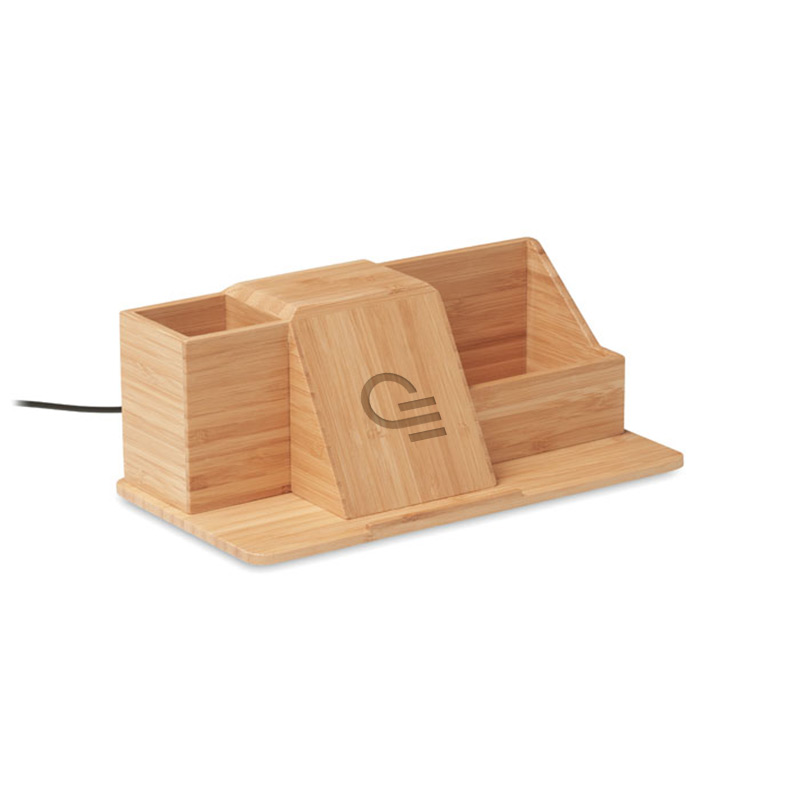 Organisateur de bureau en bambou Groovy_1