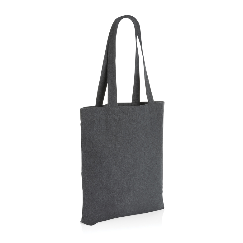 Tote bag en toile recyclée non teintée Impact 285 g_Antracite