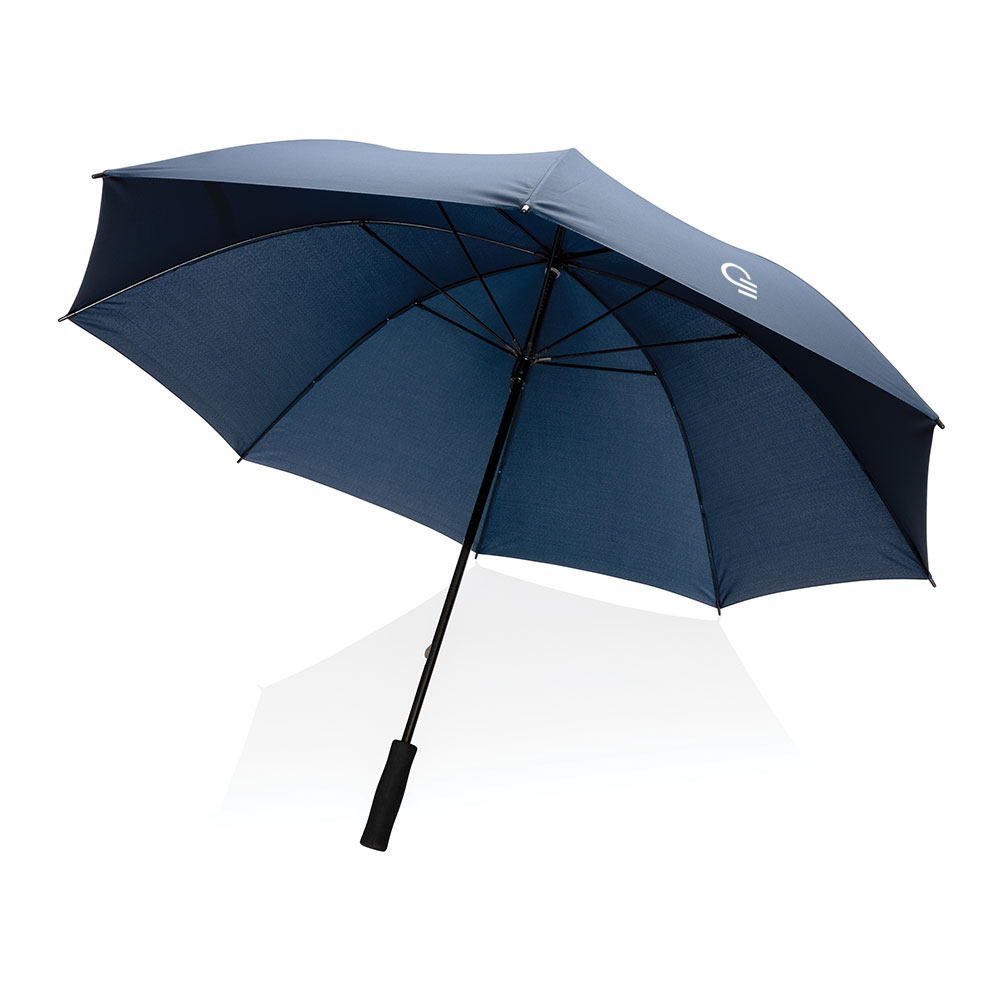 Parapluie publicitaire tempête droit en rPET Impact Aware™ 1