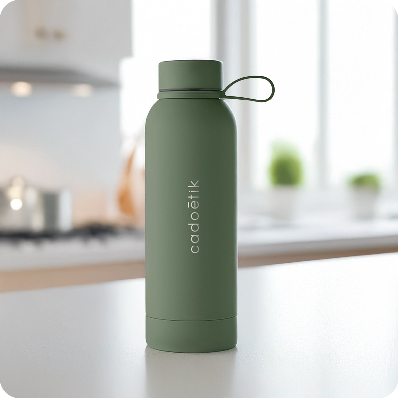 Gourde isotherme en inox recyclé Emerald 500 mL_00