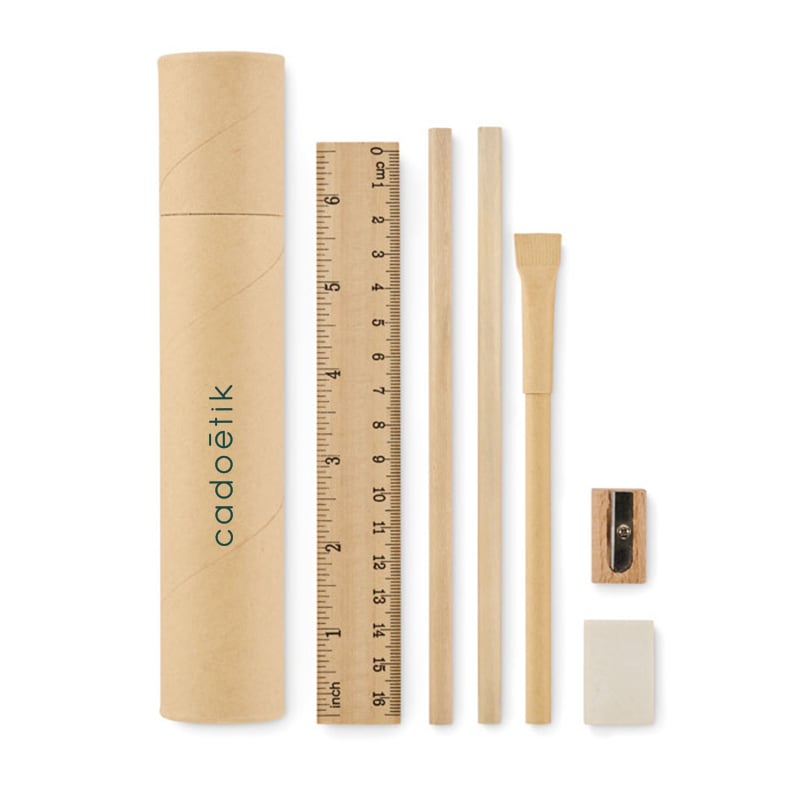 Set d'écriture dans un tube en papier recyclé Meju_01