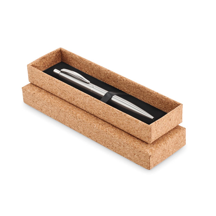 Stylo en inox recyclé Graz_Argent mat