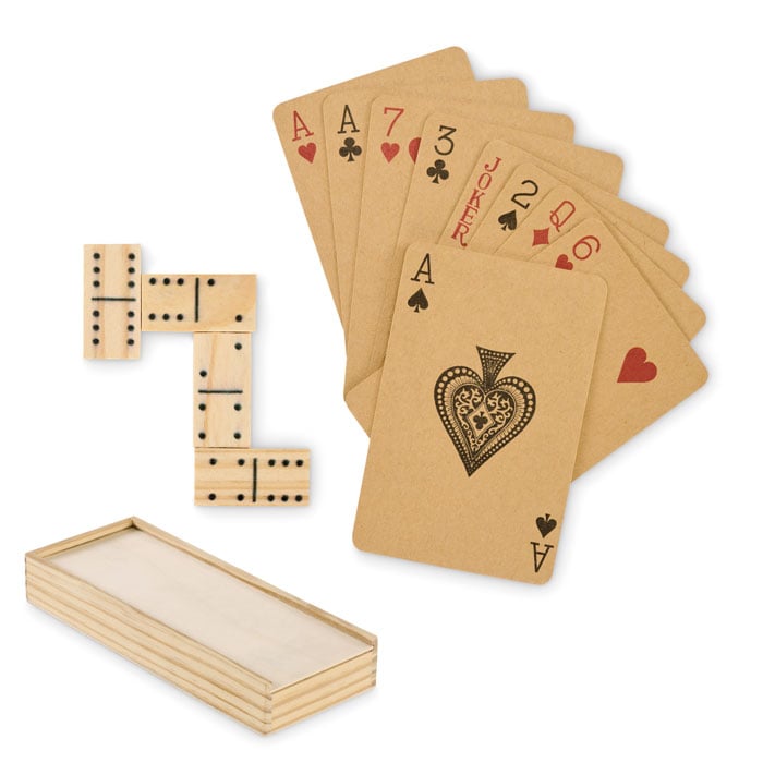 Set de jeu dominos et cartes à jouer Domi&Cards_Bois