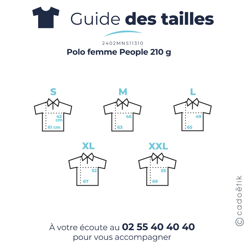 Polo femme en coton certifié People 210 g_07