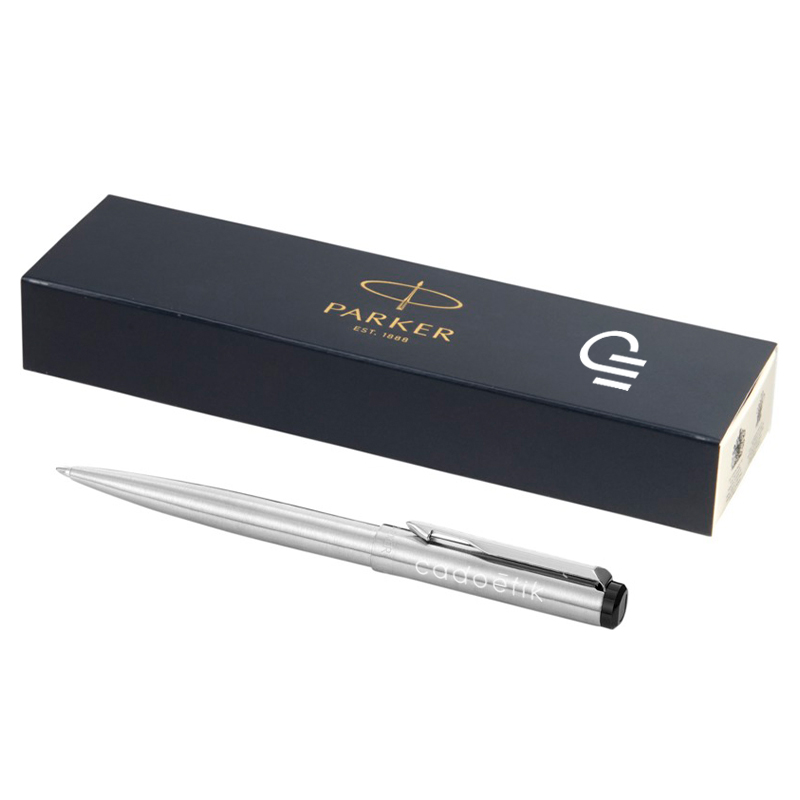 Stylo bille publicitaire Vector acier de Parker - Cadeau publicitaire