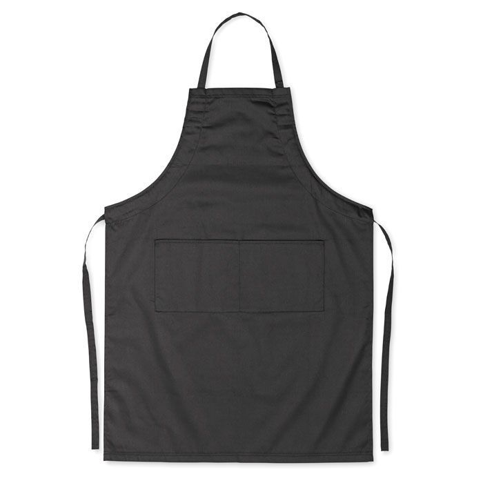Tablier de cuisine ajustable Fitted Kitab 180 g_Noir