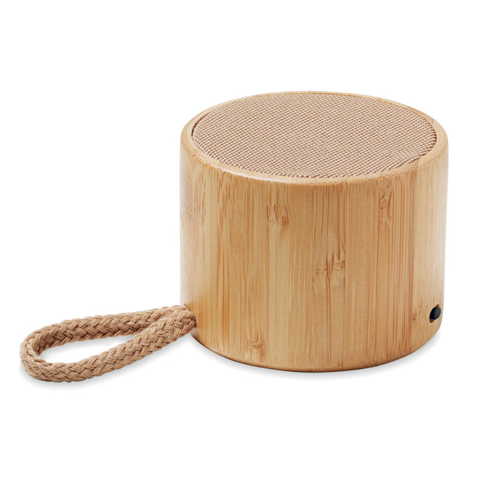 Enceinte nomade en bambou et coton Cool 3W_Bois