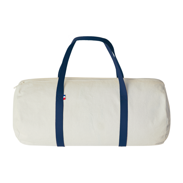 Sac polochon en coton recyclé Octave 250 G_Bleu