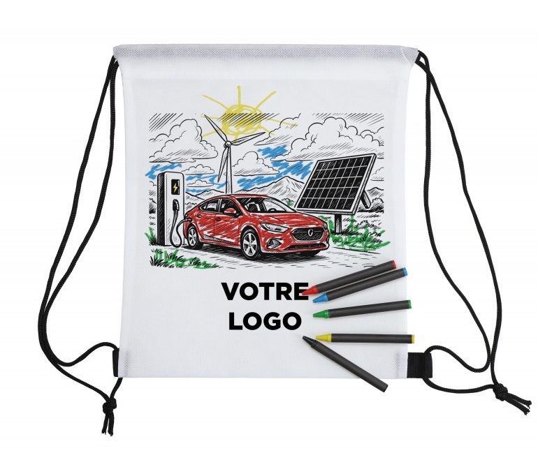 Gym bag personnalisé à colorier en non tissé Sacacol_01
