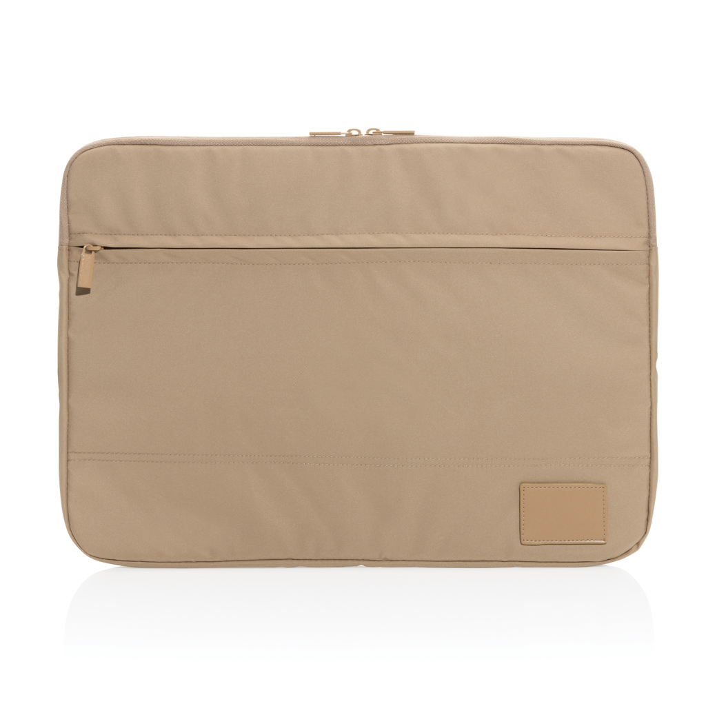 Housse ordinateur 15,6" en polyester recyclé rPET Impact Moderne_Beige