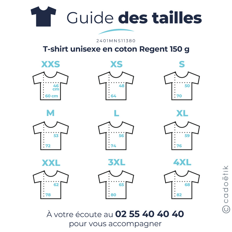T-shirt unisexe en coton certifié Regent 150 g_07