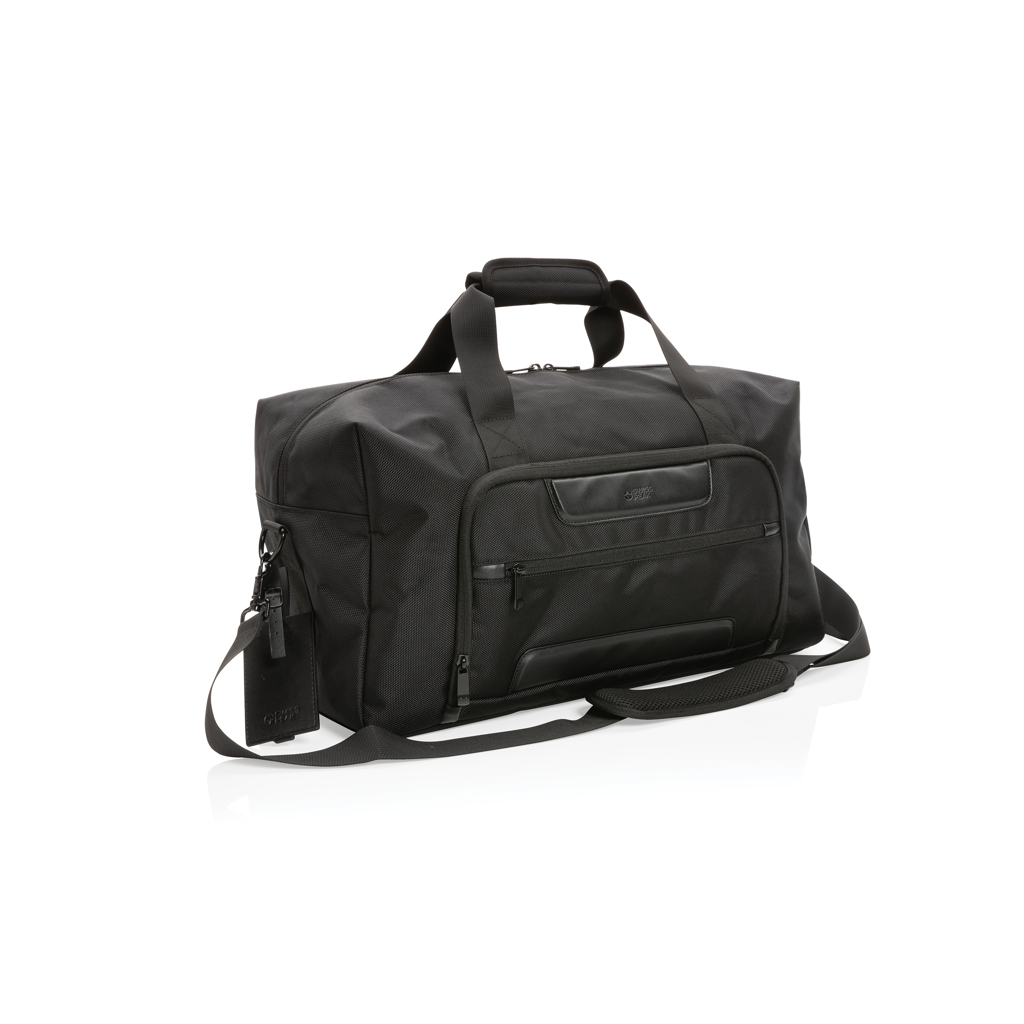 Sac week-end en polyester recyclé rPET Voyager_Noir