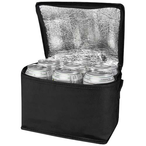 Sac isotherme personnalisé en polyester recyclé non tissé Spectrum 4 L_Noir
