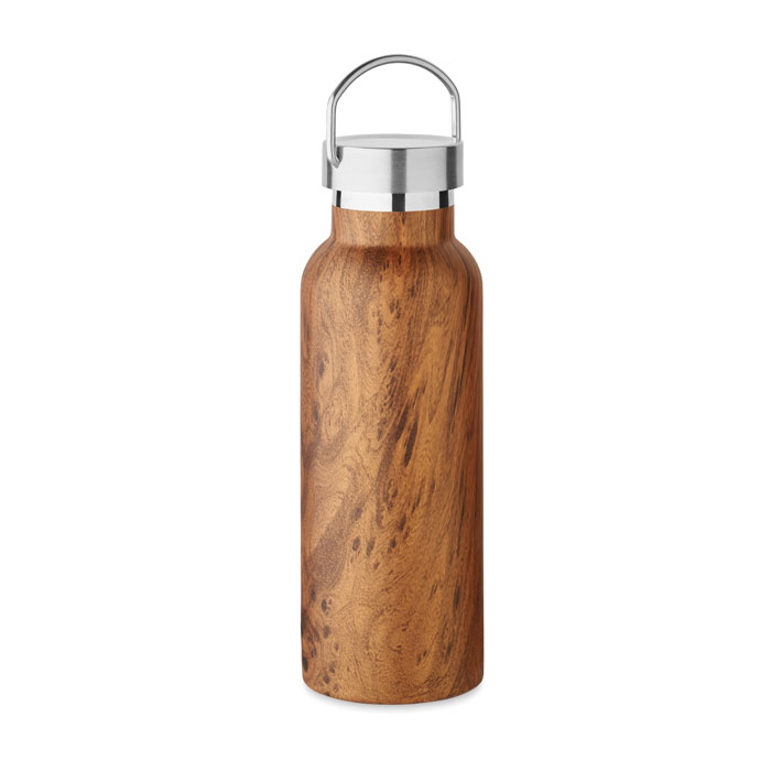 Bouteille isotherme en inox recyclé Namib 500 mL_Marron