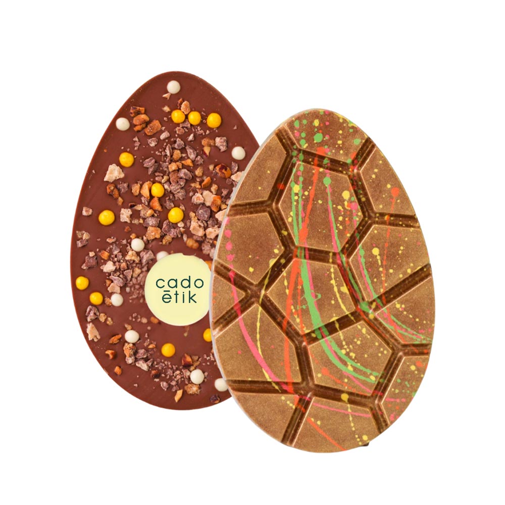 Œuf de Pâques en chocolat belge personnalisable 100 g_01
