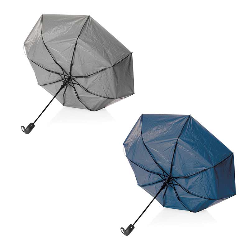 Mini parapluie bi-couleur en polyester recyclé rPET Impact_02