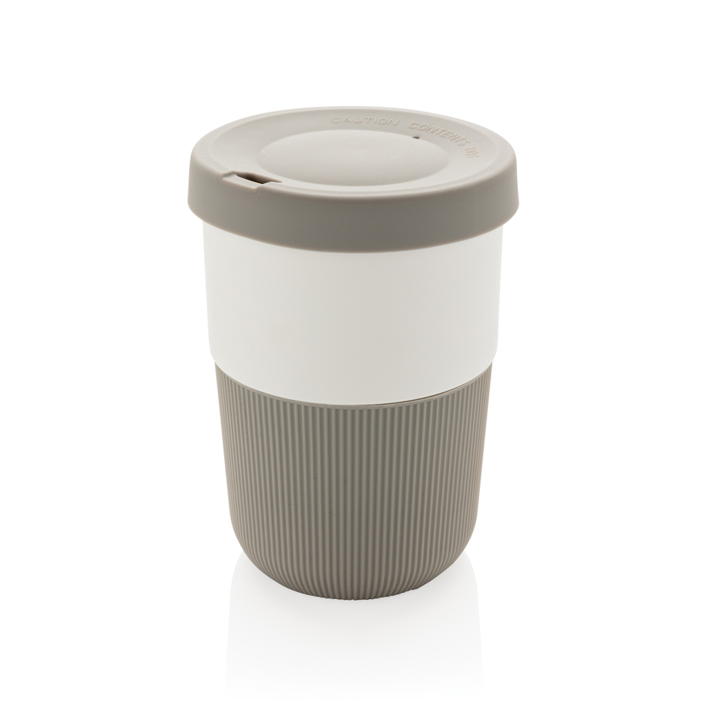 Mug de voyage en plastique végétal Coffee To Go 380 mL_Gris