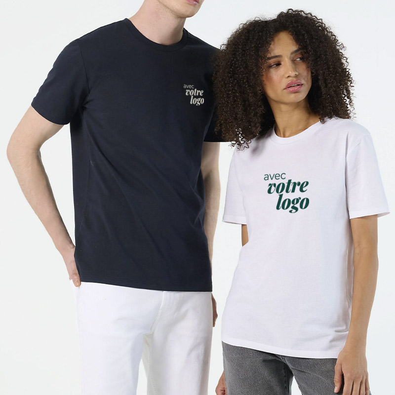 T-shirt publicitaire en coton et polyester recyclés certifiés Odyssey 170 g_00