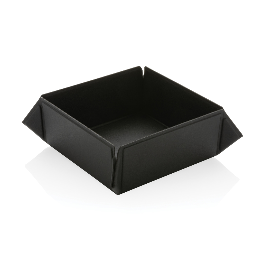 Plateau de rangement magnétique en plastique recyclé certifié Swiss Peak_Noir