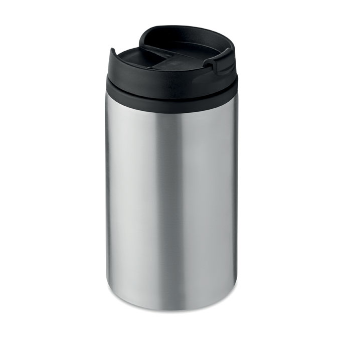 Mug double paroi Falun 250 mL_Argent mat