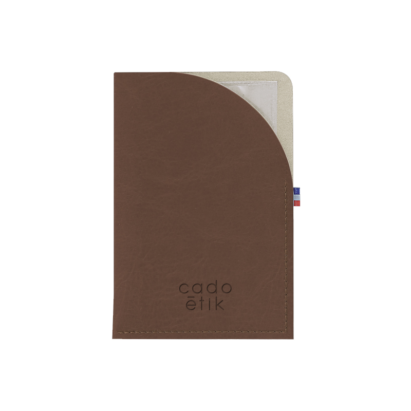 Porte-carte grise en cuir végétal Maurice_1