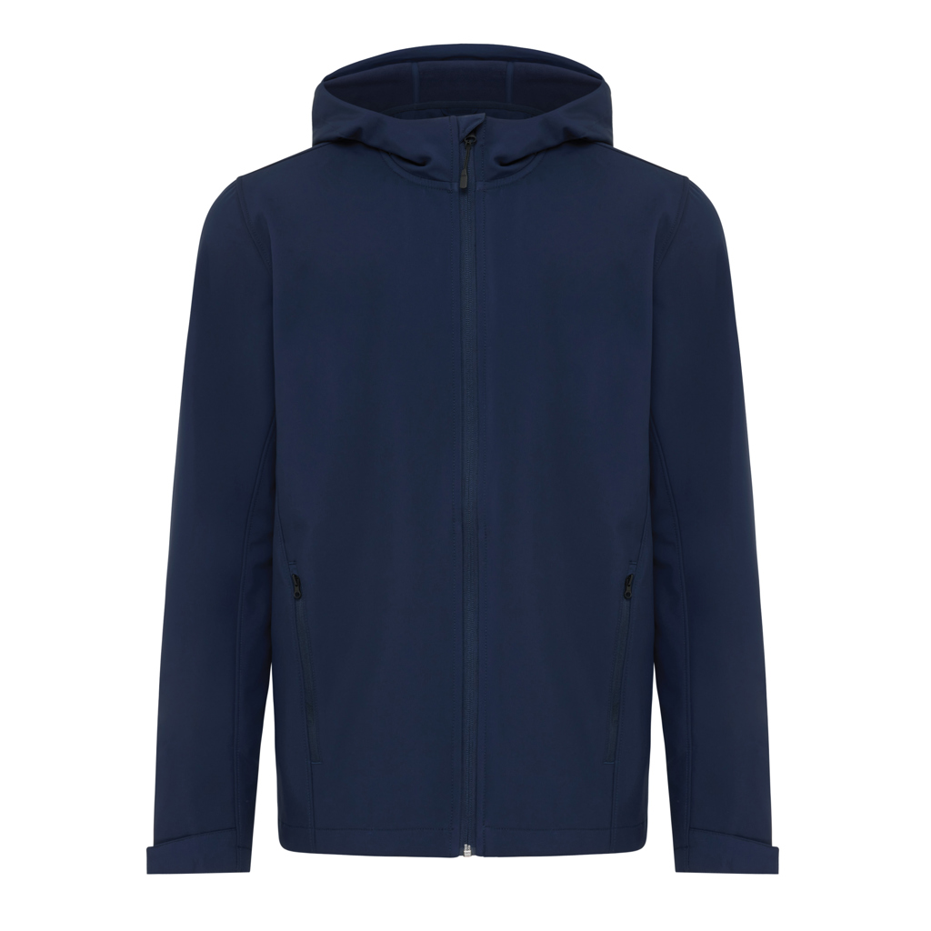 Veste softshell homme en polyester recyclé certifié Iqoniq Makalu 300 g_Bleu marine