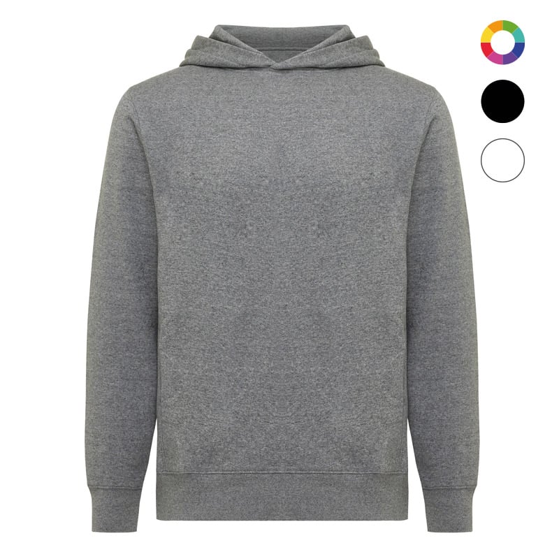 Sweat à capuche unisexe en coton bio et recyclé Iqoniq Yengo 280 g_02
