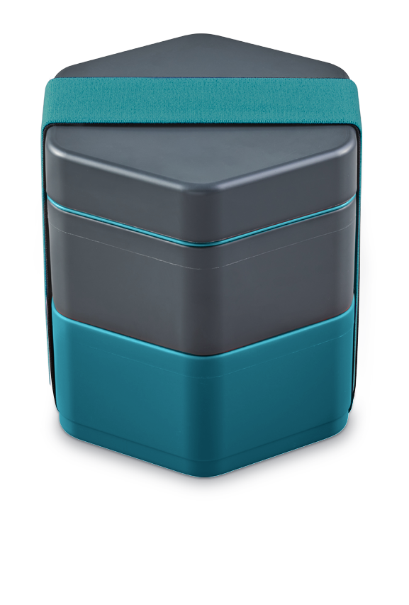 Bento en plastique végétal Fillgood 1,2 L_Bleu