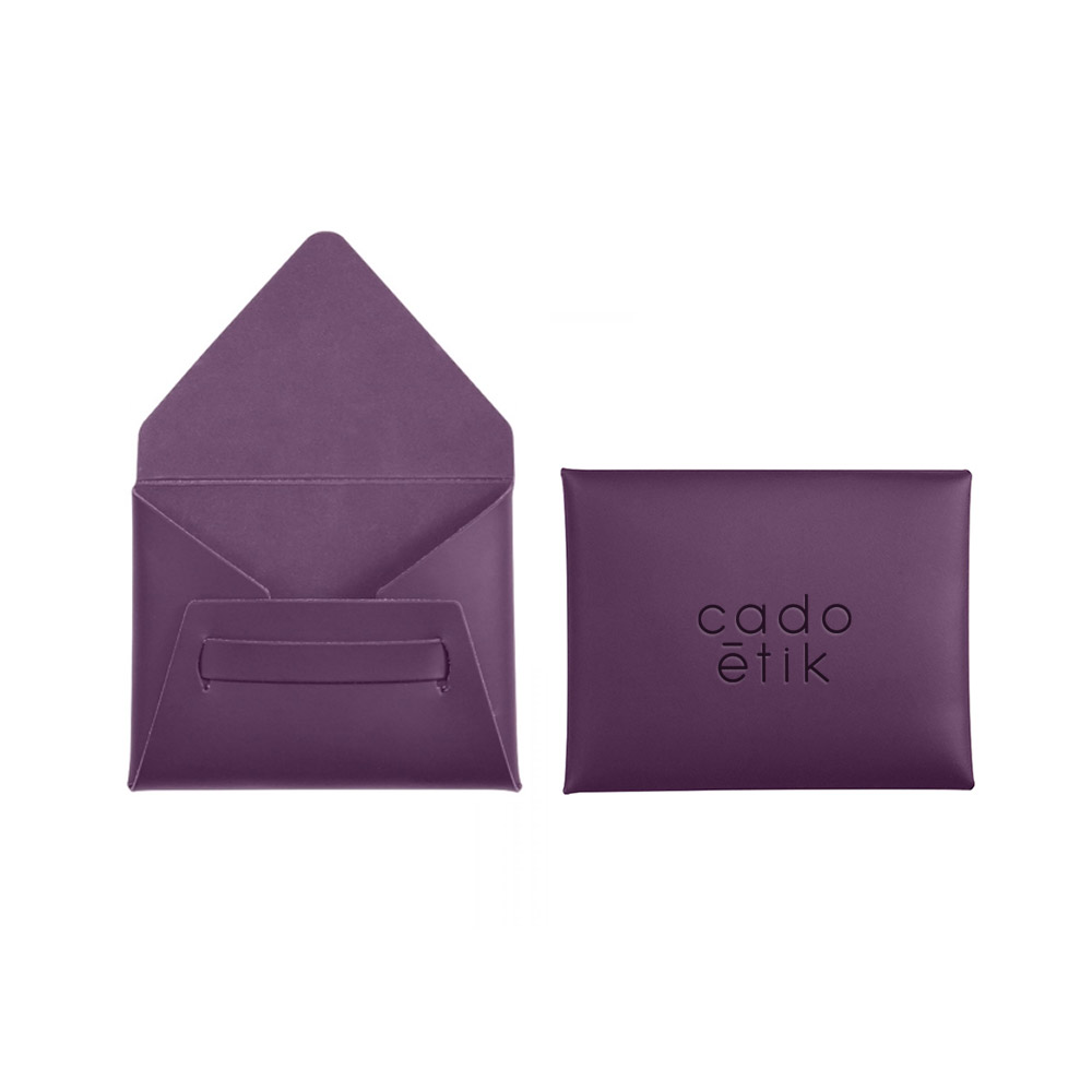 Porte carte de visite personnalisable en cuir recyclé Turo