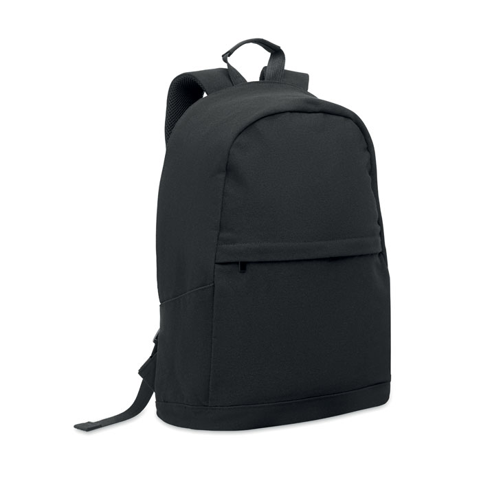 Sac à dos ordinateur 15" en coton et polyester recyclés Koper Back_Noir