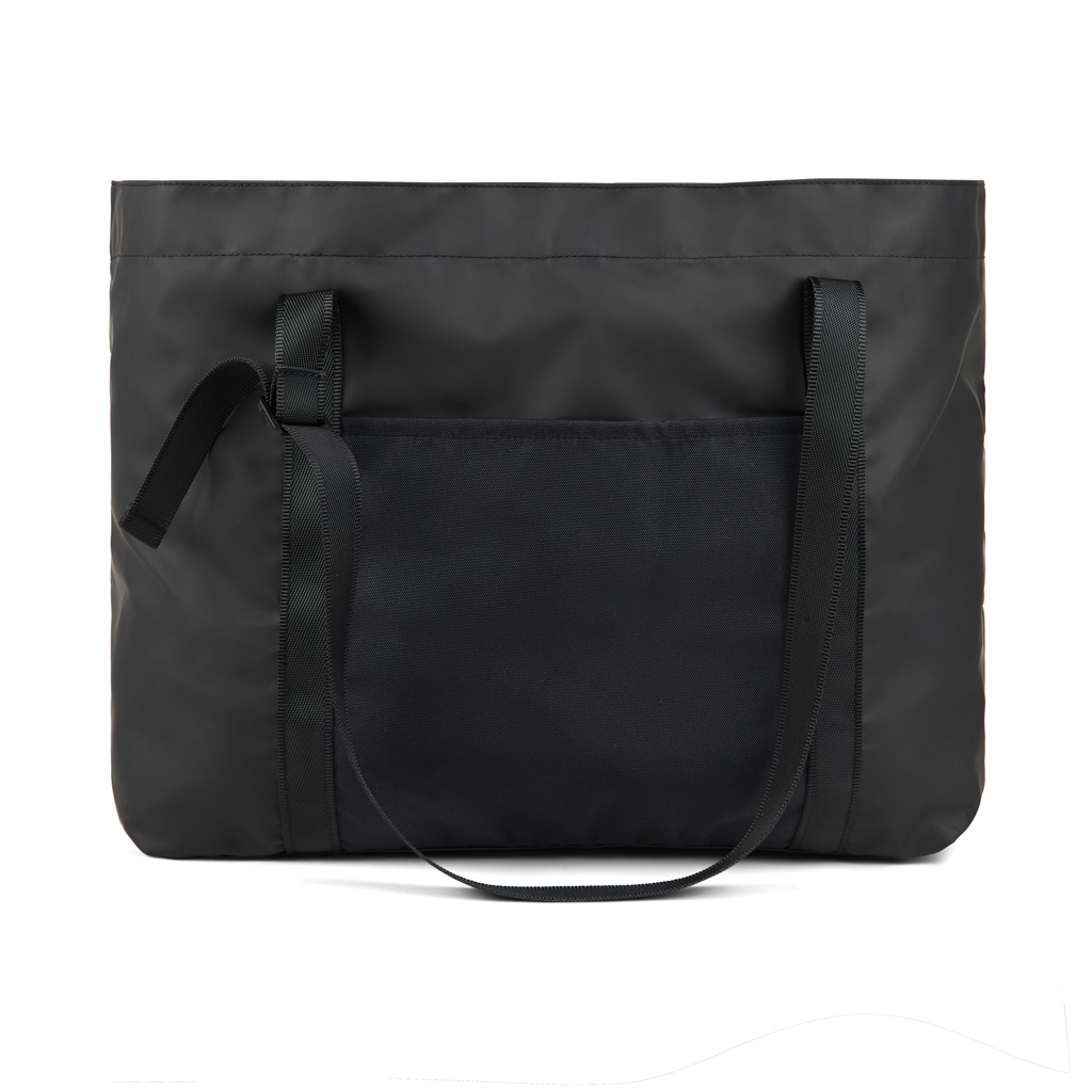 Sac cabas en polyester recyclé certifié Vinga Livorno_Noir