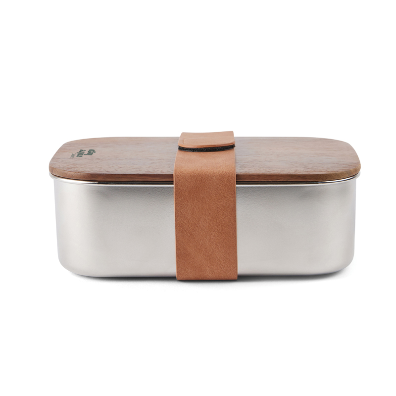 Lunch box en inox recyclé et bois certifiés Vinga Ciro _04