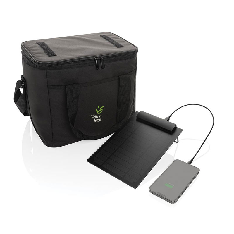 Sac isotherme en polyester recyclé rPET avec panneau solaire Pedro_02
