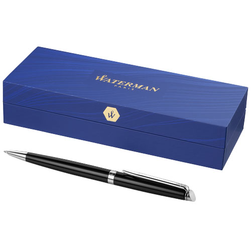 Stylo bille en inox Hémisphère de Waterman_Noir/Argent
