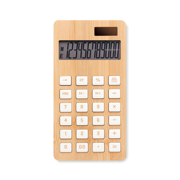 Calculatrice solaire en bambou Calcubim_Bois