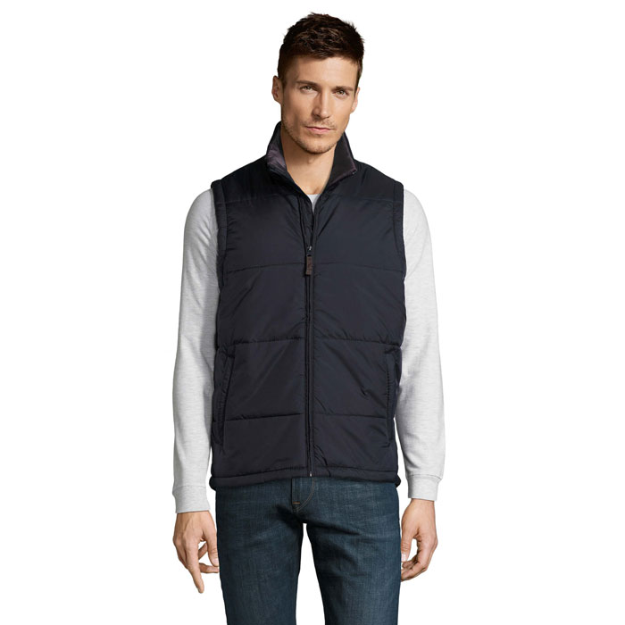 Bodywarmer homme en polyester certifié Warm_Marine