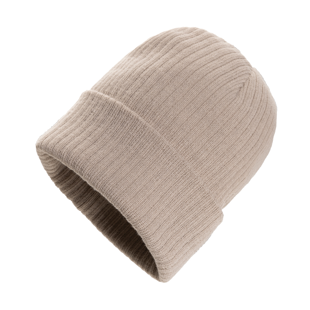 Bonnet à revers en fibre recyclée polylana® Pryor_Desert