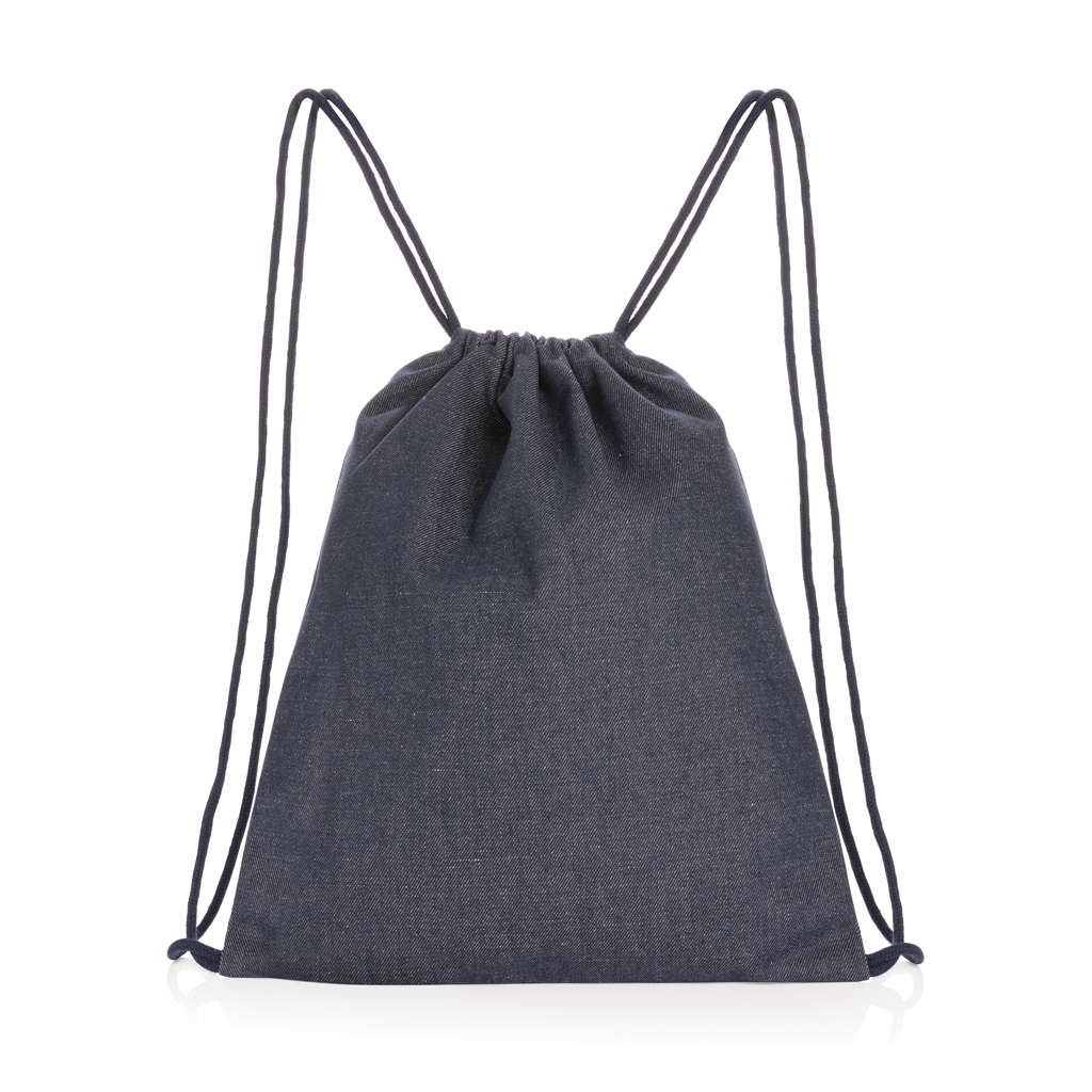 Gym bag en denim recyclé Impact 320 g_Bleu