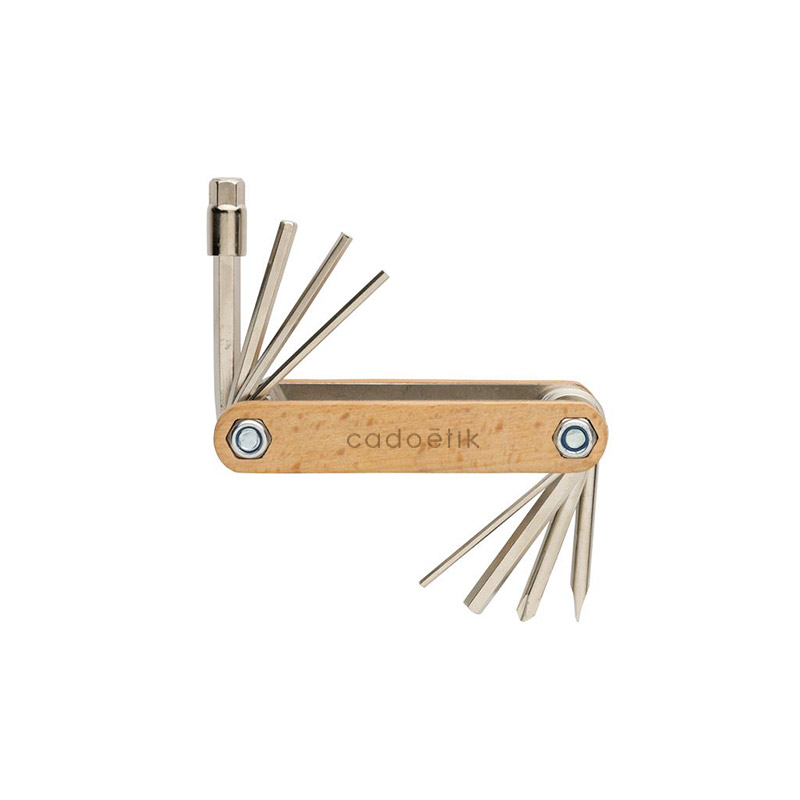 Outil multifonctions avec clés Allen en bois certifié Hexa_1